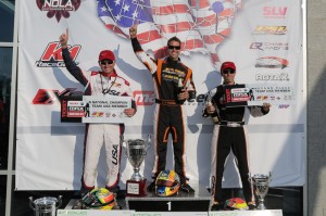 Alan Rudolph and Rene Martinelli made it two PSL/CRG drivers on the DD2 Masters podium, and both will once again be part of Team USA at the Rotax Max Challenge Grand Finals (Photo credit: Ken Johnson - Studio52.us)