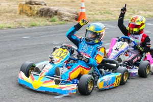 Trenton Sparks and Sting Ray Robb split the victories in Mini Max, with both earning a ticket to the Invitational at NOLA (Photo: Sean Buur / Can-Am Karting Challenge)