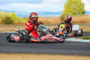 Steve Perdue won his first event of the season in S4 Master Stock Moto, backing it up the following day (Photo: Sean Buur / Can-Am Karting Challenge)