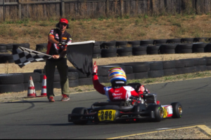 Phillippe Denes capped off a terrific weekend in Sonoma as he scored a main event wins in both TaG Junior as well as Rotax Junior