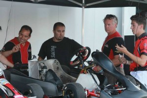 The DRT Racing operation welcomed Danilo Rossi (left) to the United States, helping to develop the DR Racing Kart models for 2014