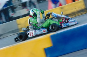 Aussie driver Nicholas Rowe came through in the second half of the race to steal the victory in TaG Senior (Photo: On Track Promotions - otp.ca)