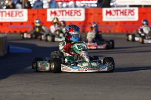 Nicholas d'Orlando led the Rotax Micro Max Invitational on the final lap but came home fifth. A big improvemnt from 2013, Nicholas came home 8th in the TaG Cadet main event (Photo: d'Orlando Racing)