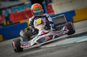 Daniel Bray drove to a third place result aboard the Aluminos chassis, earning the SKUSA #2 plate for 2014 (Photo: Al Vinjamur)