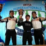 Kiwi drivers Daniel Bray, Marcus Armstrong and Matthew Hamilton put the Aluminos chassis on the podium at the SKUSA SuperNationals XVII (Photo: Aluminos.com)