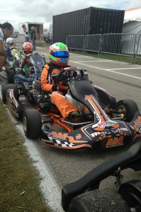 Seve DePinto readies for his TaG Junior session at Homestead Karting during the opening rounds of the Florida Winter Tour (Photo: Vito DePinto)