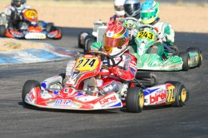 Nicholas Brueckner battled strong in his Rotax Challenge of the Americas Junior Max debut (Photo: SeanBuur.com)