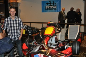 Cory Milne and Aluminos provided a Stock Moto and TaG kart for display, and to test the Modesto GP circuit (Photo: Joanne Azevedo - City of Modesto)