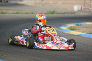 Nicholas Brueckner nearly drove to top-10 finish at the PKRA facility, coming from the tail of the Junior Max field (Photo: SeanBuur.com)