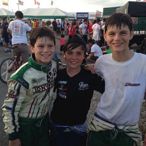The top three drivers in the TaG Cadet championship included a pair from Team Koene USA (Photo: KoeneUSA.com)