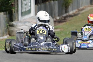 New face on the top step of the podium in the Arai Rotax Junior class was Michael McCulloch from Waikanae (Photo: Fast Company/Graham Hughes)