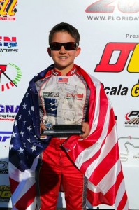 Nicholas Brueckner earned his first TaG Junior podium finish at the Florida Winter Tour event at Orlando Kart Center (Photo: Ken Johnson - Studio52.us)