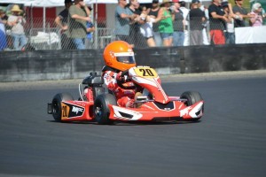 Dane Idelson had an up and down day in Honda Kid Kart that saw him leave with an impressive main event win (Photo: LAKC.org)