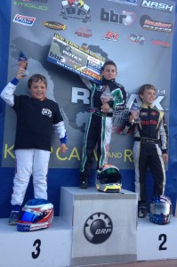Tavella has honored as the RCOA Mini Max class champion and was awarded a ticket to the 2014 Rotax MAX Challenge United States Grand Nationals (Photo credit: DylanTavella.com)