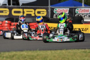 Dylan Hollis leading William Brown and Jayden Ojeda in Junior National Light (Pic: Coopers Photography)
