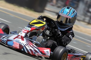Grant Langon drove to victory aboard his Aluminos Cadet chassis in Micro Max at the Red Line Oil Karting Championship event (Photo: dromophotos.com)