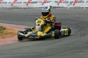 Giumara enjoys his lead in Formula 125 (Photo: Timmy Politis)