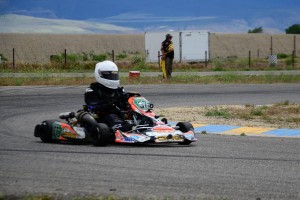 S4 Masters Stock Moto pilot Rob Van Deren pilots his kart around the track in Grand Junction, winning both days in S4 Master Stock Moto (Photo: Chrissy Anzlovar)