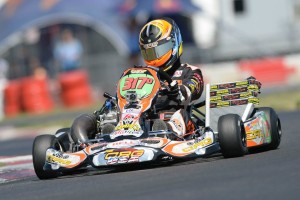 Sabré Cook earned two podium finishes at the Texas ProKart Challenge, only to run into bad luck at the SKUSA SpringNationals (Photo: On Track Promotions - otp.ca)