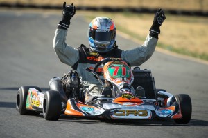 Veteran Ron White scored his first California ProKart Challenge victory in S1 (Photo: dromophotos.com)