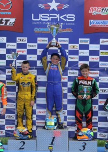 Giovanni Bromante found his way to the top step of the podium giving Top Kart another victory in 2014 (Photo: eKartingNews.com)