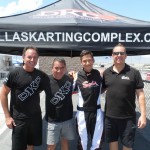 Mike Jones (left) and Kevin Adds (right) of Dallas Karting Complex/Sodi Kart USA with Brian and Trenton Estep (Photo: eKartingNews.com)