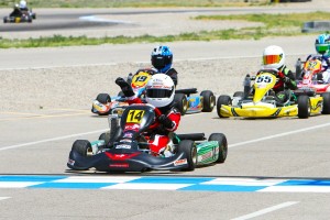 Last lap maneuvers put Josh Pierson in the runner-up spot for Micro Max (Photo: Ken Johnson - Studio52.us)