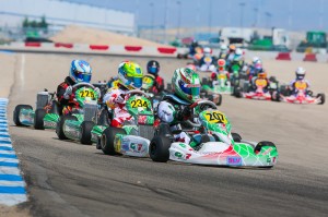 Anthony Ganig Jr. goes to the front of the Junior Max field on Saturday with two heat wins (Photo: Ken Johnson - Studio52.us)