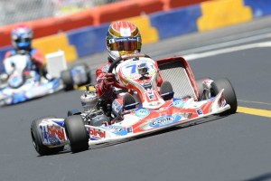 Nick Brueckner drove his Birel kart powered by Comet Racing Engines to the podium in both TaG Junior main events (Photo: On Track Promotions - otp.ca)