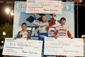 Thanks to both his podium results, Brueckner took home a $300 check for earning the second-most points on the weekend (Photo: On Track Promotions - otp.ca)