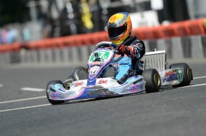 Austin Versteeg drove to his first S5 Junior Stock Moto podium finish of the 2014 SKUSA Pro Tour (Photo: On Track Promotions - otp.ca)