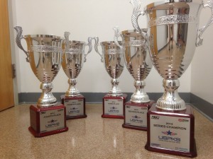 The top-five drivers in each of the eight USPKS classes will receive a championship cup