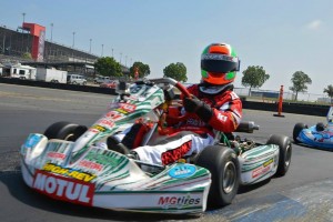 Myles Farhan drove from second on the starting grid to score the win in the TaG Cadet class (Photo: LAKC.org)