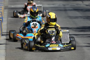 Kevin Manning held off the two former winners of TaG Master for the heat race win (Photo: dromophotos.com)
