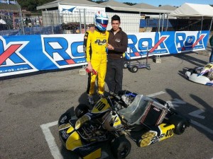 Rok Cup USA champion AJ Myers qualified 12th in Rok Shifter (Photo: Checkered Motorsports)
