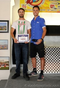 Mike Giessen winning his IAME International Final ticket from Praga North America at the USPKS finale (Photo: DavidLeePhoto.com)