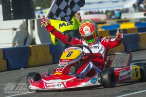 A perfect score in Las Vegas for Paolo de Conto as the BirelART driver conquered the KZ2 division (Photo: On Track Promotions - otp.ca)