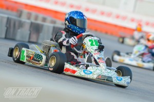 A late charge by Trey Brown earned him the number one spot in TaG Cadet qualifying (Photo: On Track Promotions - otp.ca)