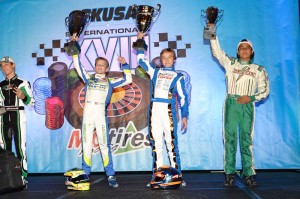David Malukas was another Top Kart driver at the front of the field in Las Vegas (Photo: On Track Promotions)