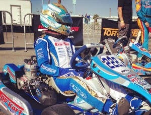 TaG Junior driver Zach Holden waits patiently for the start of one of his on track sessions (Photo: Top Kart USA)