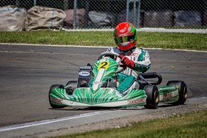 Zach Zaloum (#2) from the Hawke's Bay won the 125cc Rotax Max Heavy class (Photo: Fast Company/Vicky Jack)