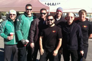 The road racing family on hand in Las Vegas