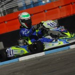 Braden Eves driving the Compkart in Las Vegas (Photo: On Track Promotions - otp.ca)