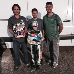 Dylan Tavella celebrates a second place podium result at the 2015 Cold Stone Florida Winter Tour (Photo: DylanTavella.com)