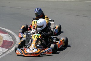 Dylan Smith and Connor Wilson are close in one of the Formula Junior race (Photo: Fast Company/Emilee Wright)