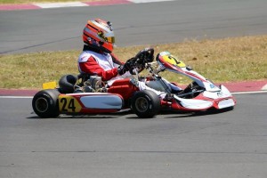 Auckland karter Graeme Smyth was the big winner in the KZ2 class at the Lightning Racegear City of Sails kart race meeting in Auckland over the weekend (Photo: Fast Company/Emilee Wright)