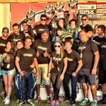 Brueckner joins his Orsolon Racing team, celebrating four podium finishes by their drivers, including Nick’s (Photo: Orsolon Racing)