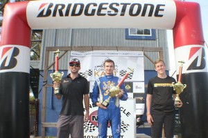 Open Shifter championship podium with title winner Patrik Hajek (Photo: Double Vision Photography - Carl Barnes)