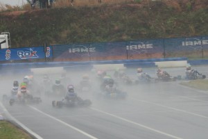 Wet and wild was the scene on Saturday at GoPro Motorplex, delaying things over an hour due to extended lap times and multiple pick-ups