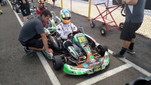 Getting ready to hit the track with Franklin Motorsports / Merlin chief Jamie Sieracki waiting alongside (Photo: K Kalish)